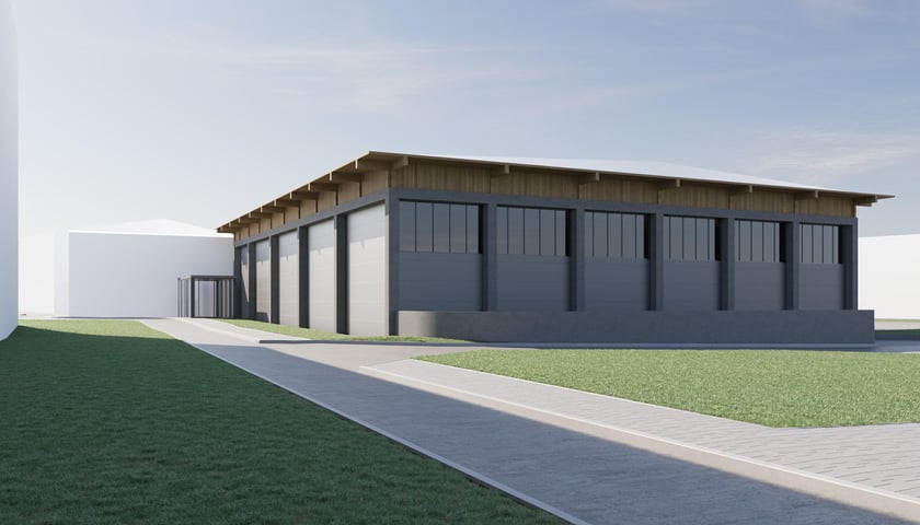 Wizualizacja Centrum Sportów Rakietowych UE we Wrocławiu