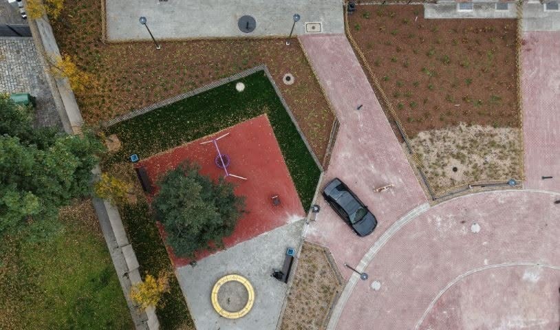 Wyremontowane podwórko w kwartale ulic Prusa, Poniatowskiego, Oleśnickiej i Żeromskiego