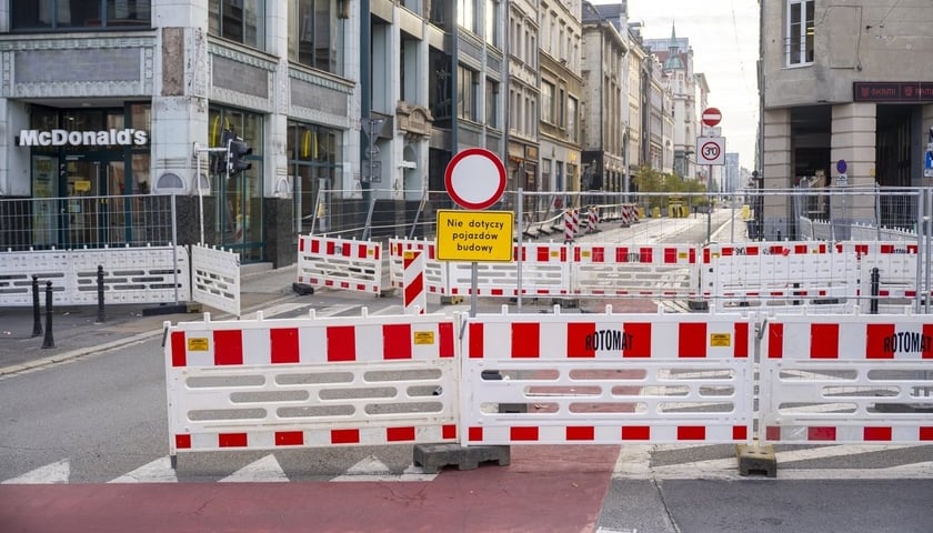 Pierwszy dzień remontu ulicy Ruskiej – zdjęcie z soboty 17 października