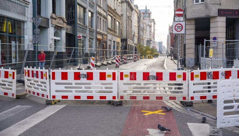 Pierwszy dzień remontu ulicy Ruskiej – zdjęcie z soboty 17 października