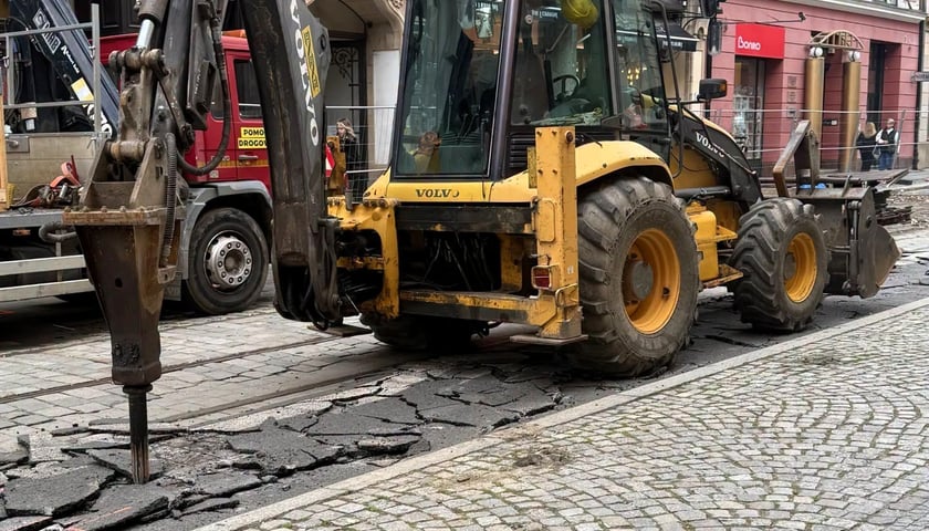 Prace na ulicy Ruskiej – zdjęcie z poniedziałku 19 października
