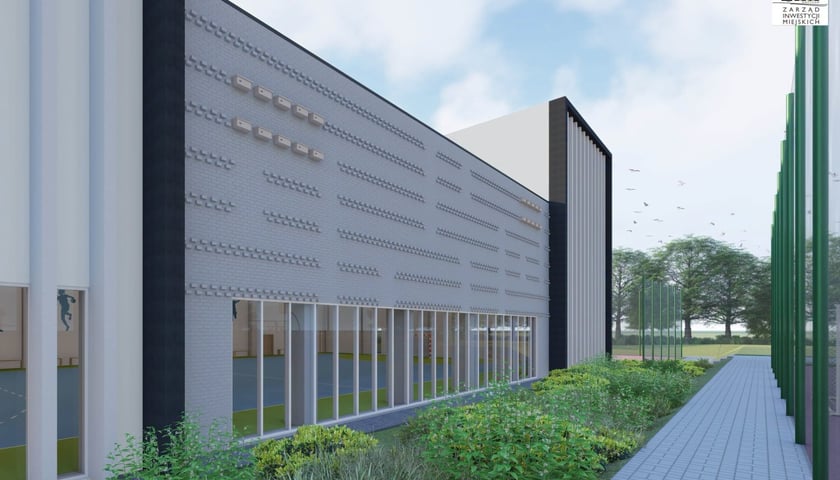 Nowa hala sportowa dla SP nr 76 we Wrocławiu - wizualizacja
