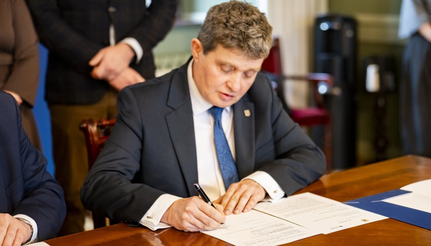 Ryszard Kessler, wiceprezydent Wrocławia. Podpisanie listu intencyjnego - 29.10.2026 r.