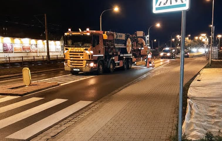 Remont kanalizacji sanitarnej na Gaju
