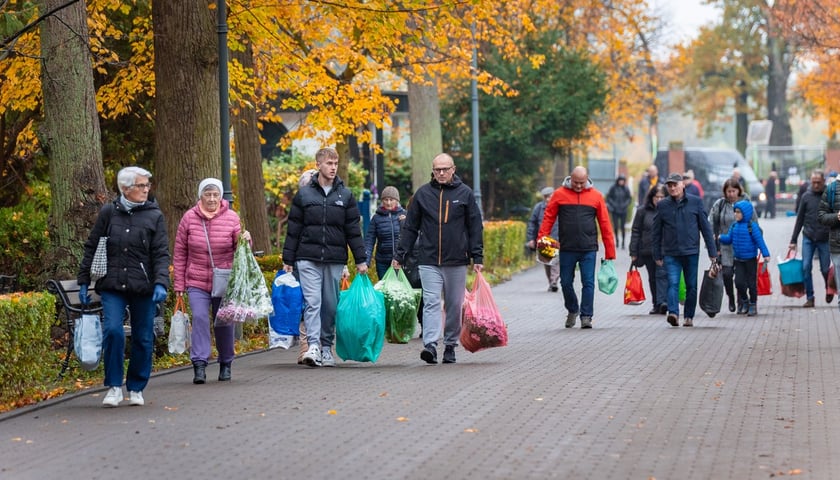 Wrocławianie odwiedzają Cmentarz Osobowicki przed Dniem Wszystkich Świętych
