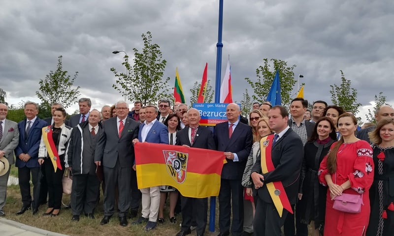 Otwarcie ronda Bezruczki we Wrocławiu