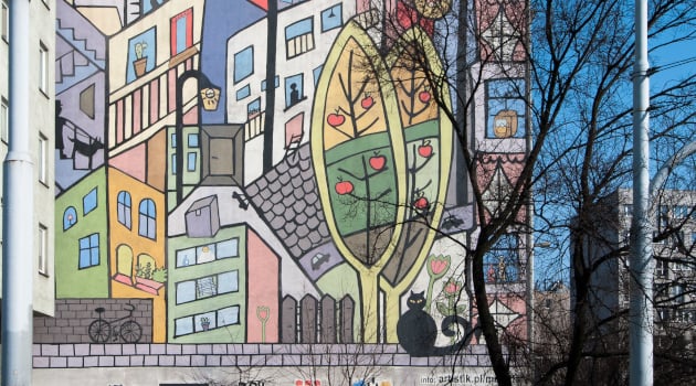 Mural przy ulicy Wyszyńskiego zostaje