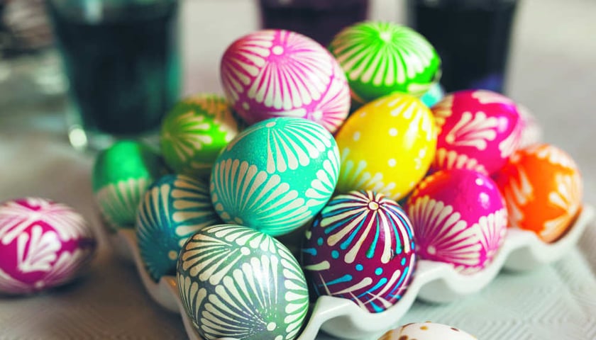 Wielkanoc bajecznie kolorowa od malowanych jaj