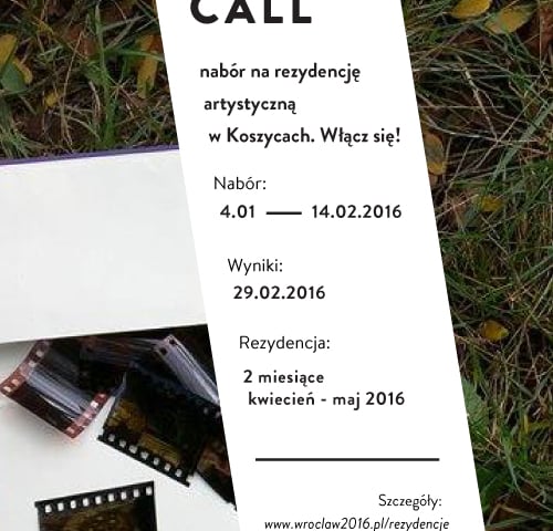 ESK 2016: Program artystycznych rezydencji 2016