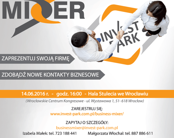 „INVEST-PARK” Business Mixer: zgłoszenia