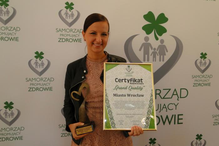Wrocław nagrodzony w konkursie „Samorząd Promujący Zdrowie”