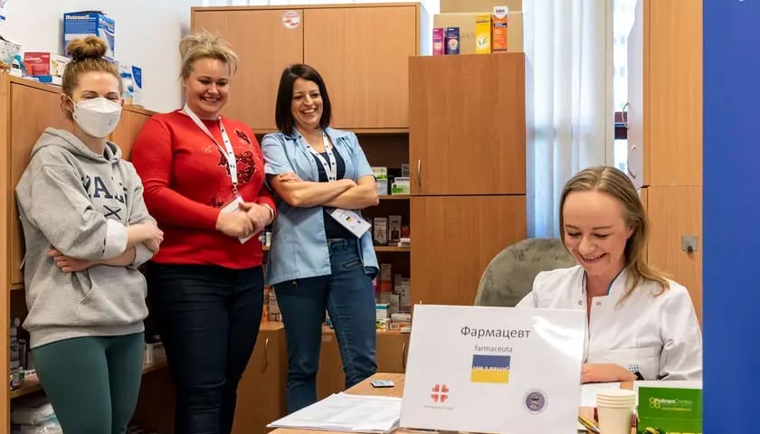 Пункт фармацевтичної допомоги біженцям у Вроцлаві