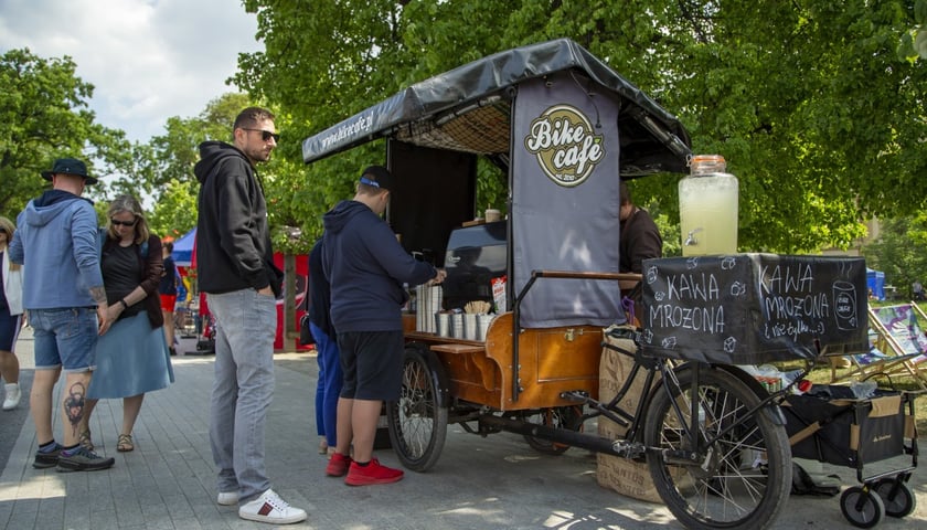 rowerowy wózek gastronomiczny