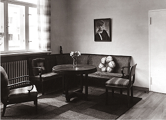 Dom dwurodzinny nr 26/27, proj. Theo Effenberger, pokój dzienny, 1929