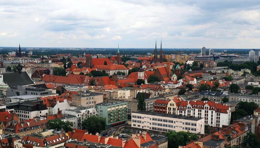 panorama Wrocławia, zdjęcie ilustracyjne