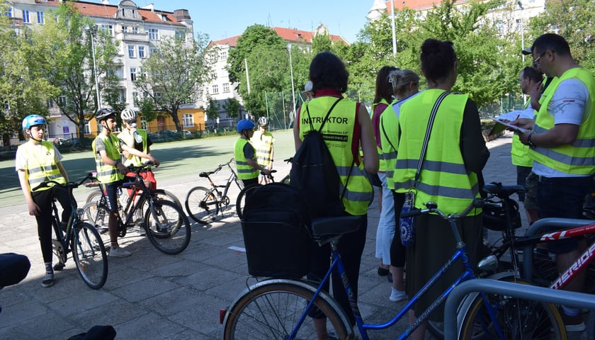 Pierwszy we Wrocławiu test holenderski na kartę rowerową przeprowadziła SP nr 68