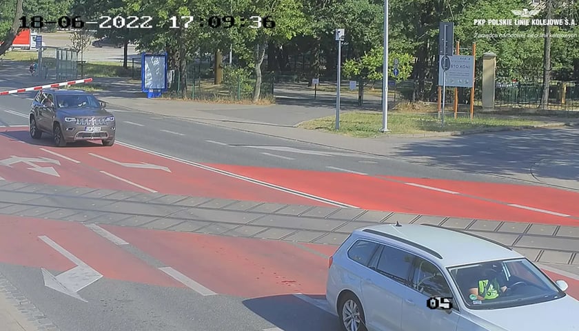 Przejazd kolejowy we Wrocławiu