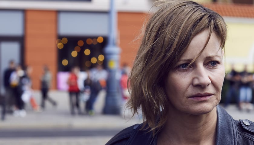 Małgorzata Kożuchowska na planie filmu ? ulica Świdnicka