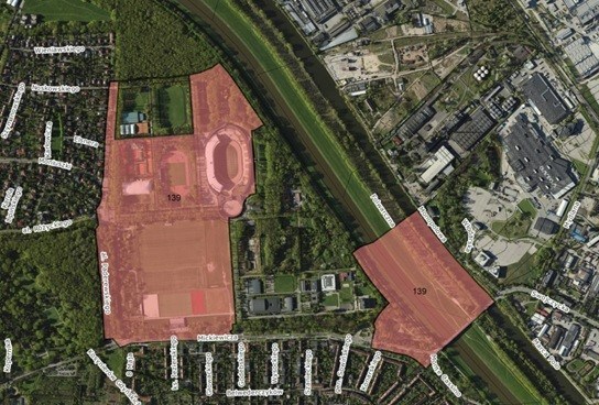 Obszar, na którym obowiązuje miejscowy plan zagospodarowania przestrzennego w rejonie ulicy Adama Mickiewicza i alei Ignacego Jana Paderewskiego we Wrocławiu (uchwała nr XLVI/1106/13 z dnia 27 czerwca 2013 r.)