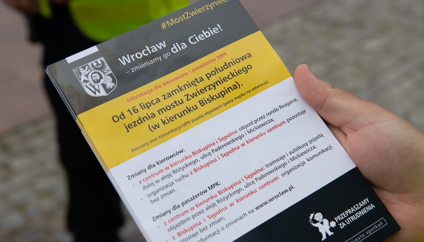 W związku z remontem prowadzona jest akcja informacyjna dla mieszkańców
