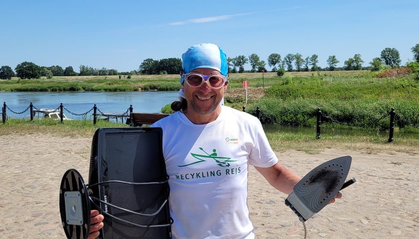 Na trasie spływu zebrano sporo śmieci