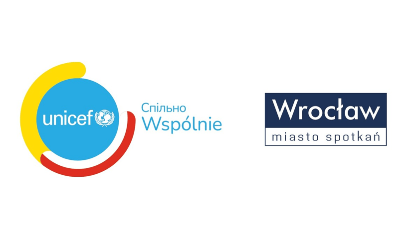 logotypy UNICEF i Wrocławia