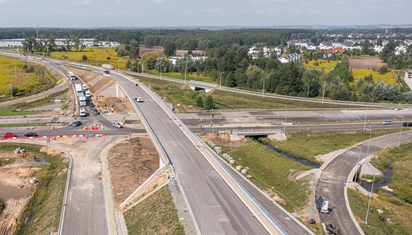 Budowa wschodniej obwodnicy Wrocławia, sierpień 2022