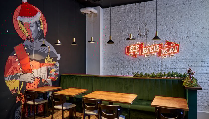 Wnętrze wrocławskiej restauracji Żeberka!