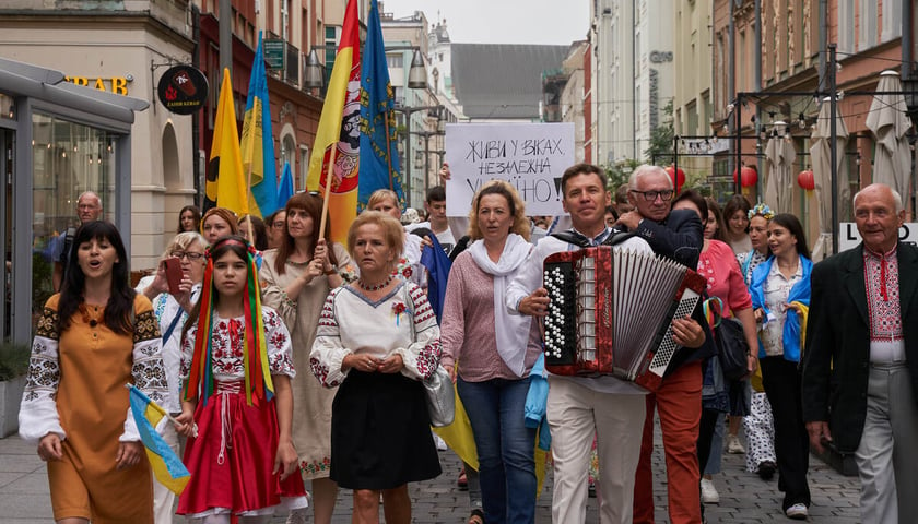 Marsz Niepodległości Ukrainy przeszedł ulicami Wrocławia 