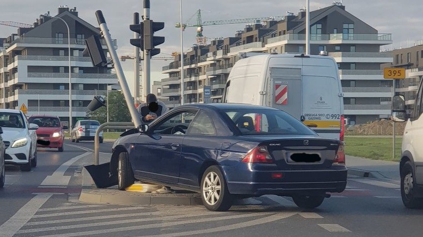 Stłuczka na Jagodnie