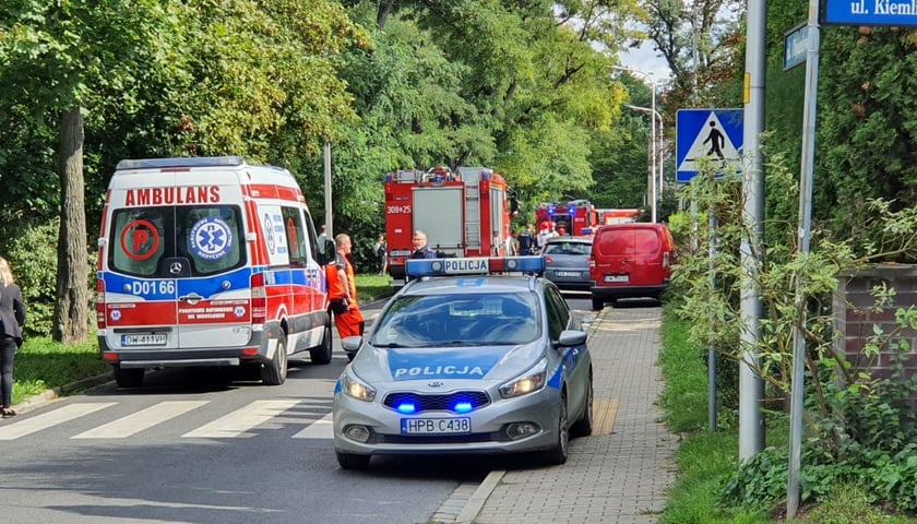 pożar dachu przy ul. Objazdowej 6
