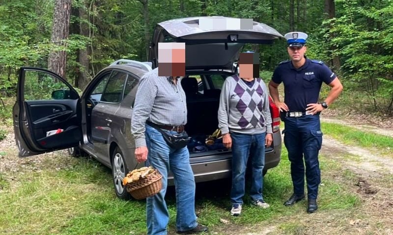 Grzybiarze odnalezieni przez policjantów z Jawora