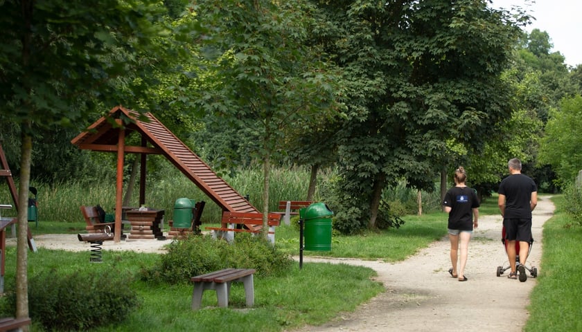 Strefa relaksu w lesie Sołtysowickim to jeden z projektów zrealizowanych w ramach WBO