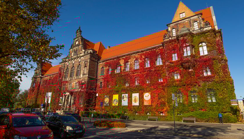 Na zdjęciu Muzeum Narodowe we Wrocławiu w jesiennej odsłonie. W najbliższych dniach czeka nas piękna, złota jesień...