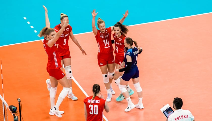 Na zdjęciu radość biało-czerwonych ze zdobytego punktu w jednym z poprzednich spotkań
