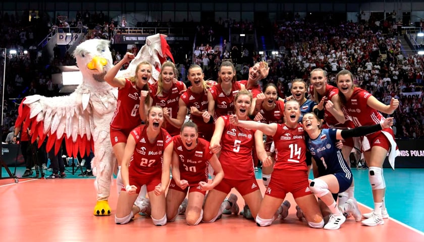 Na zdjęciu siatkarska reprezentacja Polski kobiet podczas mistrzostw świata 2022