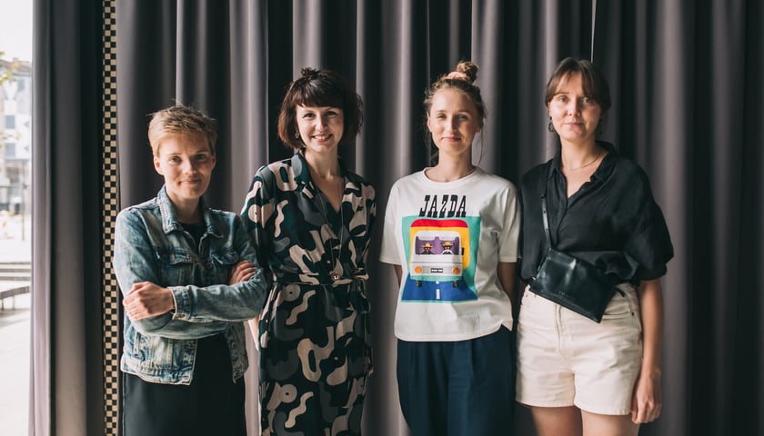 Zespół Mikrograntów. Od lewej: Agnieszka Wywrot, Anna Bieliz, Aleksandra Stachura, Barbara Lisik.