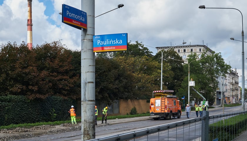 Na zdjęciu: ulica Pomorska w remoncie