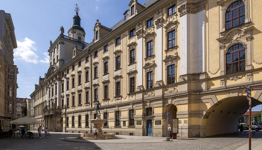 Na zdjęciu gmach główny Uniwersytetu Wrocławskiego