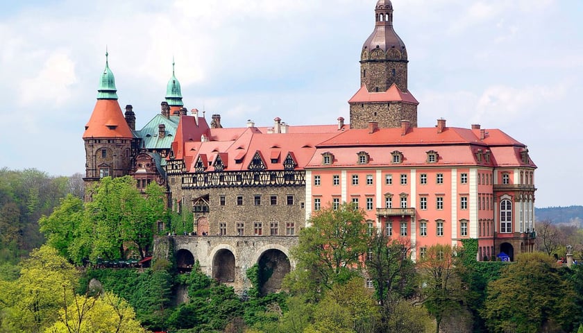 Na zdjęciu: Zamek Książ w Wałbrzychu