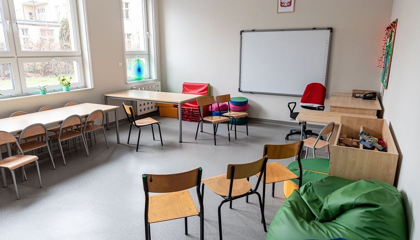 Na zdjęciu sala w nowym skrzydle Specjalnego Ośrodka Szkolno-Wychowawczego nr 10 przy ul. Parkowej