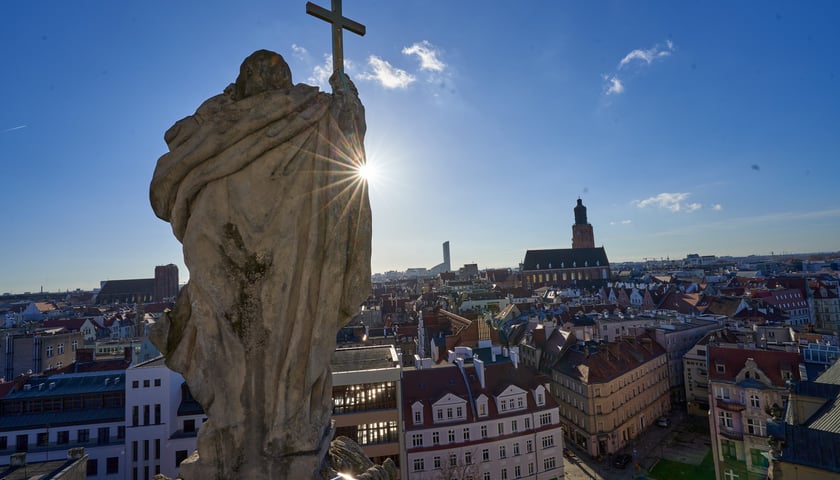 Widok na Wrocław z Wieży Matematycznej 