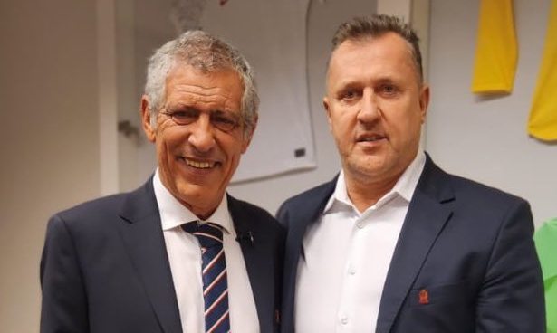 Na zdjęciu od lewej: Fernando Santos, nowy selekcjoner reprezentacji Polski i Cezary Kulesza, prezes PZPN