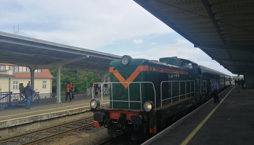 Na zdjęciu lokomotywa spalinowa