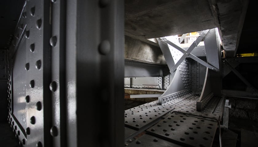 Na zdjęciu: fragment konstrukcji mostu Zwierzynieckiego 