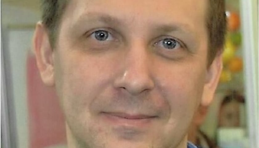 Na zdjęciu: Zaginiony Sergii Mukhin z Wrocławia