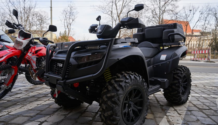 Na zdjęciu nowy policyjny quad