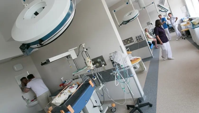 Na zdjęciu porodówka w szpitalu na Brochowie