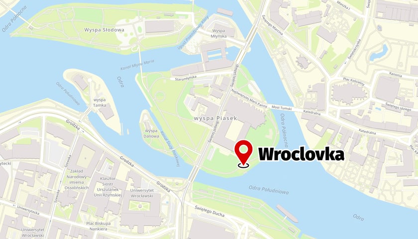 Mapa z lokalizacją Wroclovki