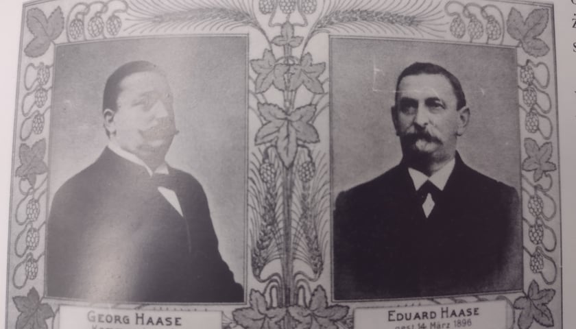 <p>Georg Haase i Eduard Haase, zdjęcie z książki "Piwo we Wrocławiu. Od średniowiecza..." wydanej w 2002 roku przez Muzeum Miejskie Wrocławia</p>